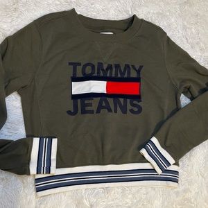 Olive Green Tommy Hilfiger Sweatshirt